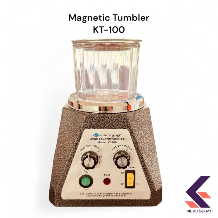 Magnetic Tumbler KT 100 Mesin Poles Perhiasan