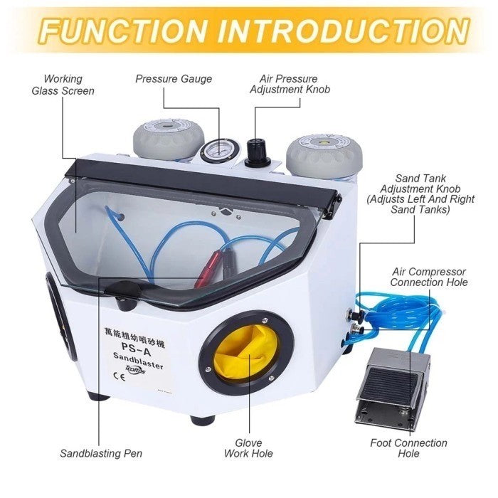 Mesin Doft Perhiasan Dengan Pena Tipe PS-A / Pen-type Dry Jewelry Sandblaster Machine PS-A