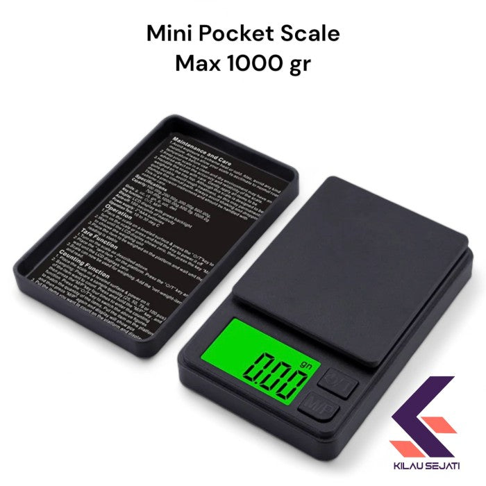 Timbangan Saku Digital High Accuracy Digital Mini Scale Kapasitas 1000 gr / 0.01 gr