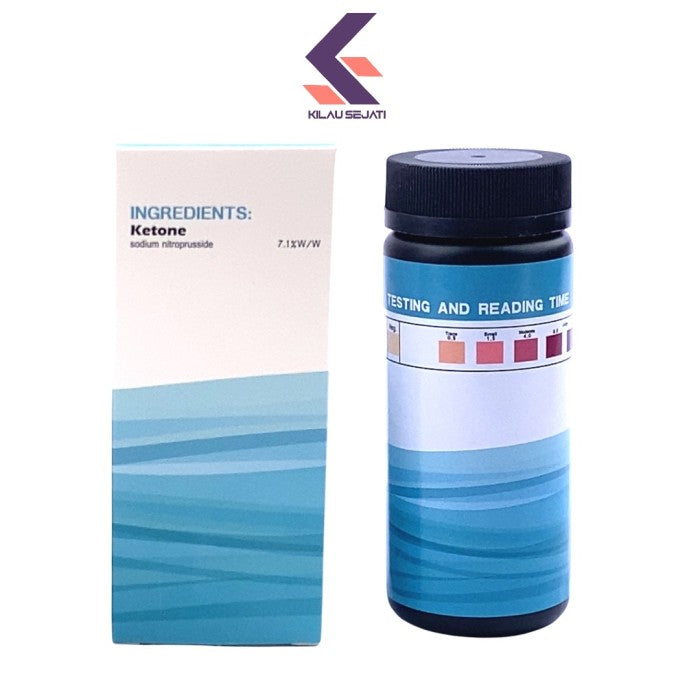 100 Strip URS-1K Urine Ketone Test Strips Alat Tes Keton Urin Keto