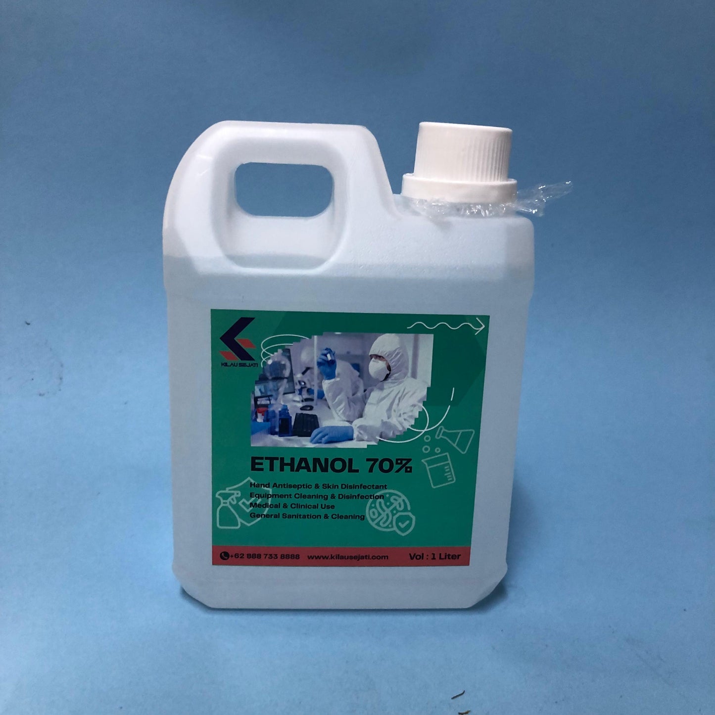 Alkohol 70 % atau Ethanol 70 % untuk antiseptik dan sterilisasi 1 lt