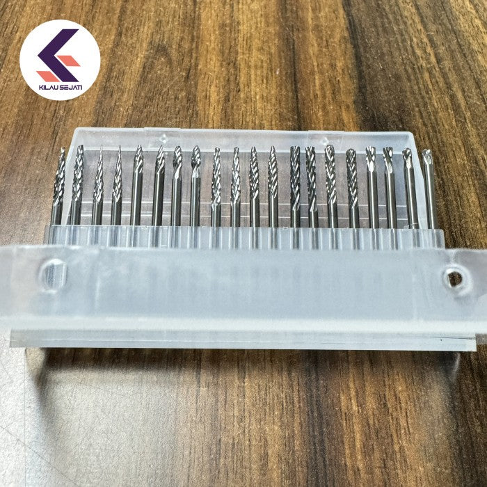 Mata bor Ukir Carbide untuk Perhiasan Carbide Rotary File Dia 2.35 mm