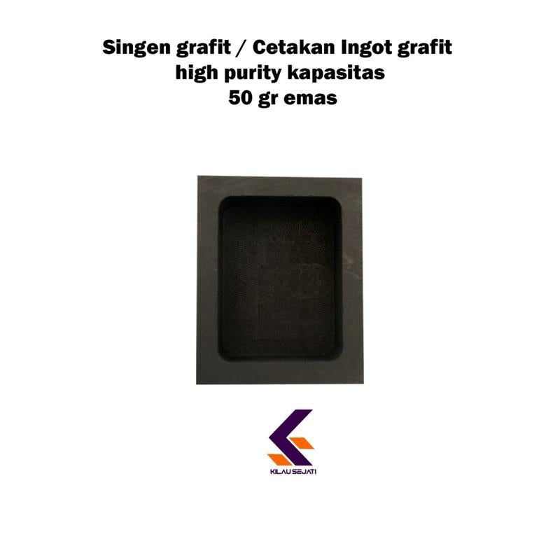 Cetakan Ingot Grafit High Purity – Kapasitas 50 gram Emas