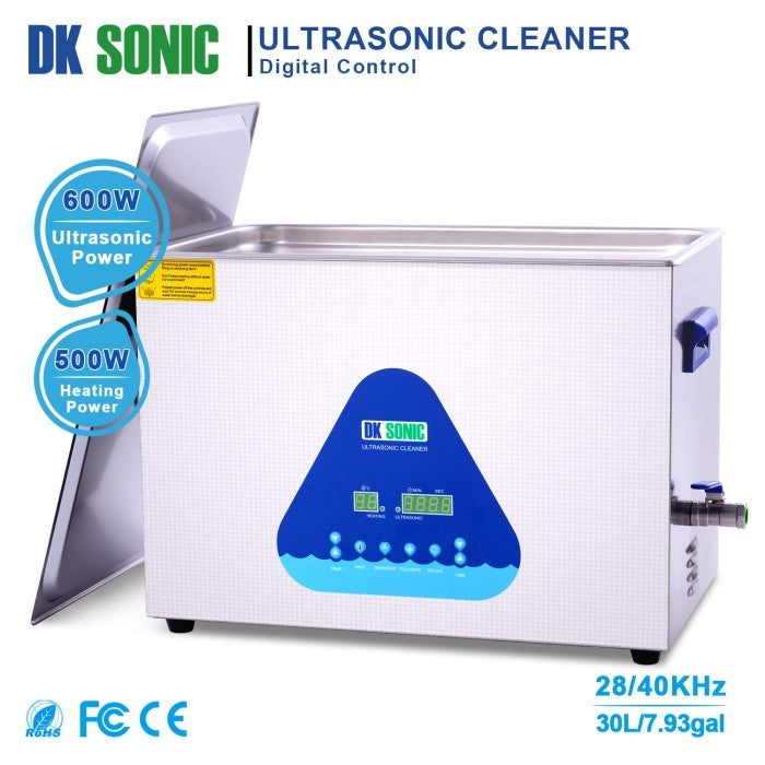 DK SONIC dual frequency digital ultrasonic cleaner with heater 22 Lt