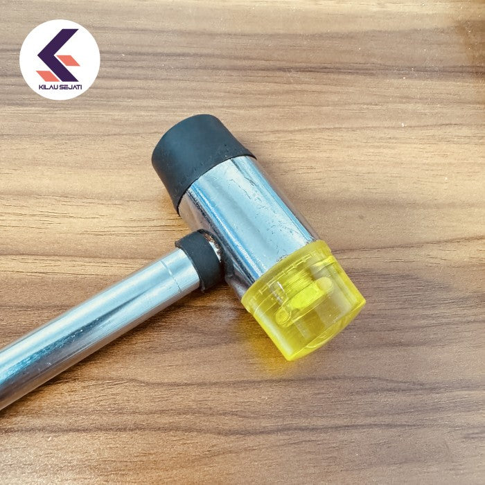 Palu Dual Head dari Plastik dan Karet Aman untuk Perhiasan