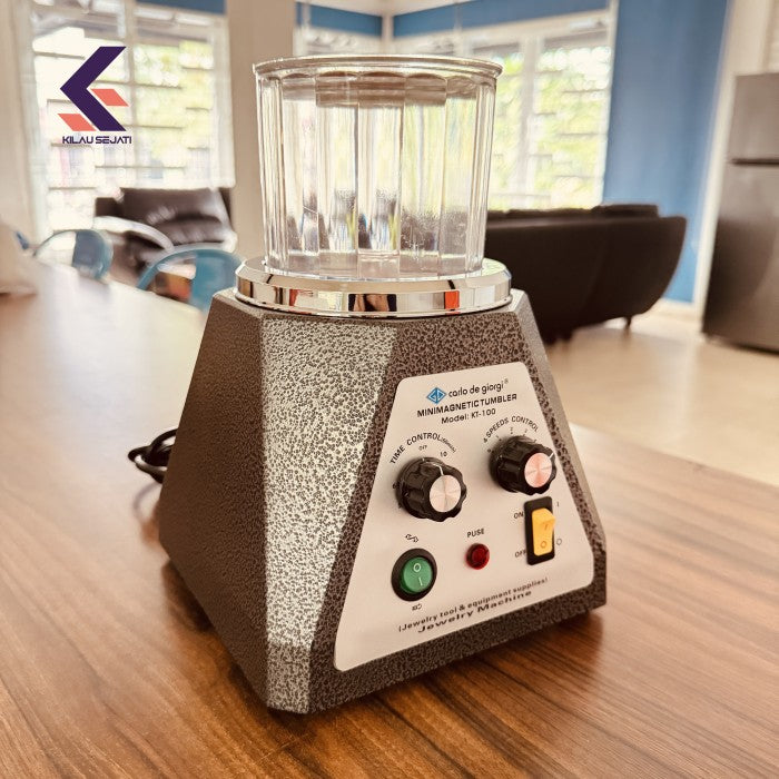 Magnetic Tumbler KT 100 Mesin Poles Perhiasan