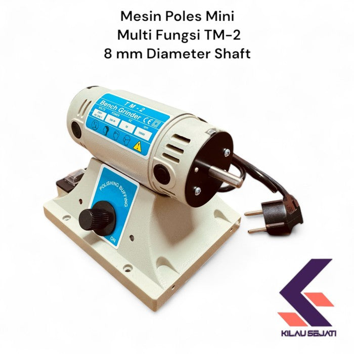 TM-2 Mesin Gerinda dan Poles Mini Multi Fungsi Full set / TM-2 Bench Grinder and Polishing Machine Full Set