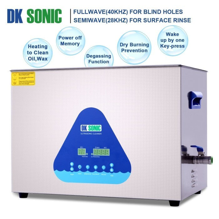 DK SONIC dual frequency digital ultrasonic cleaner with heater 22 Lt