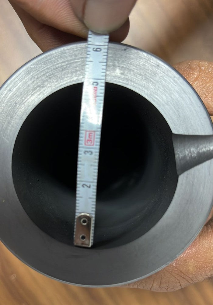 Custom Double Ring Graphite Crucible 3 kg alat lebur logam emas