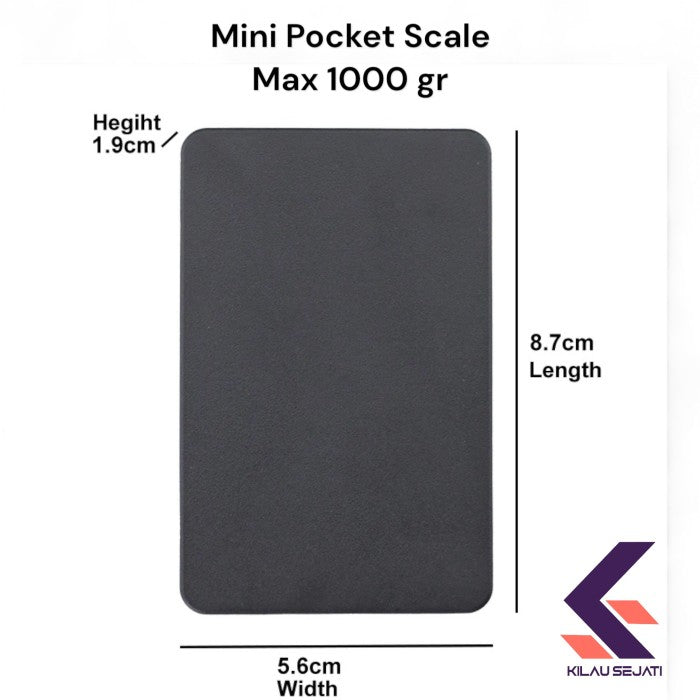 Timbangan Saku Digital High Accuracy Digital Mini Scale Kapasitas 1000 gr / 0.01 gr