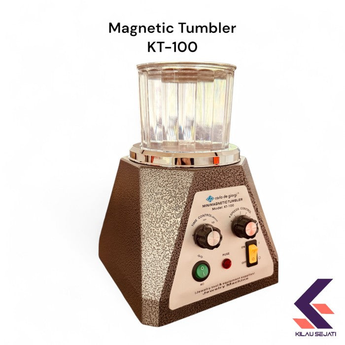 Magnetic Tumbler KT 100 Mesin Poles Perhiasan