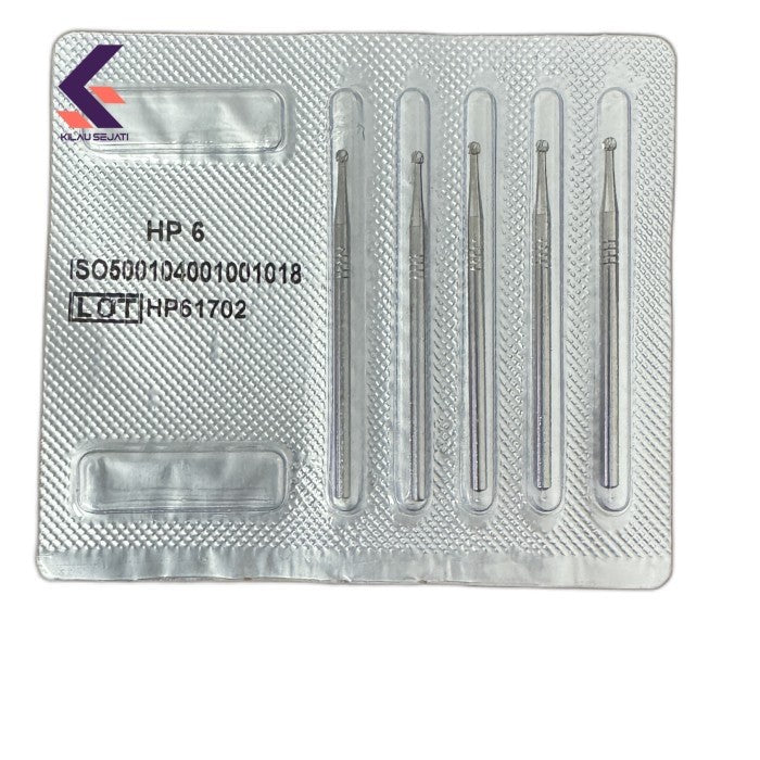 Mata bor bola tungsten carbide round burr fig.1 per pcs
