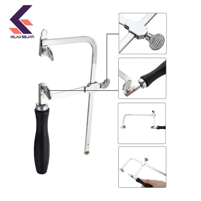 Gagang Gergaji Perhiasan Adjustable Jeweler Saw Frame
