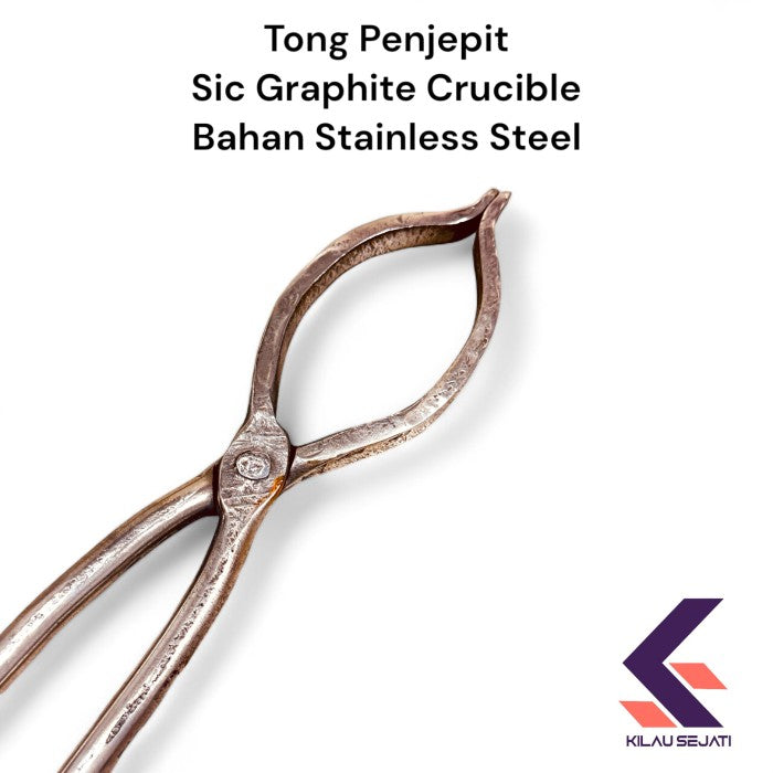 Tong Penjepit Silicon Carbide Graphite Crucible Bahan Stainless Steel