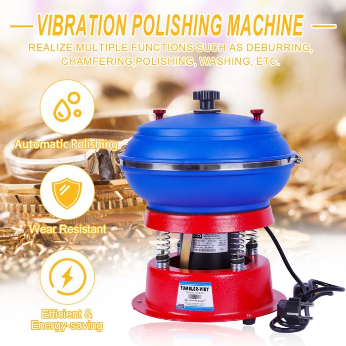 Vibration Polishing Machine SP-B-10 - Mesin Poles Getar untuk Perhiasan dan Logam Mulia