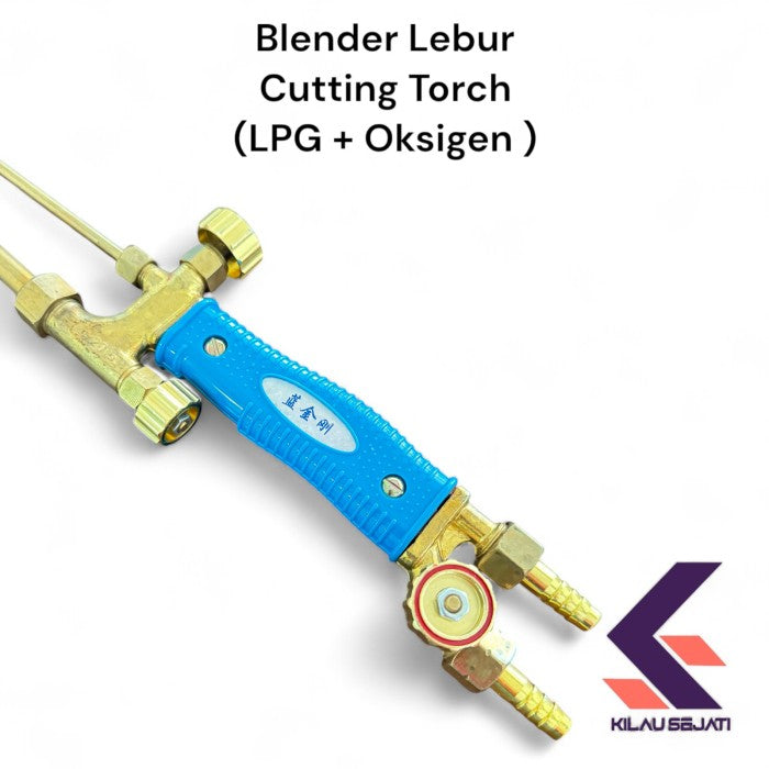 Oxygen Lance Blender Lebur Emas dan Perak menggunakan LPG dan Oksigen