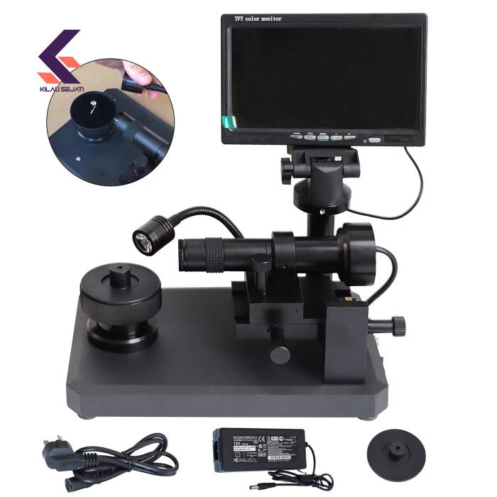 Alat Inspeksi Nomor Seri Berlian / Diamond Girdle Viewer Microscope 30-110x Magnification