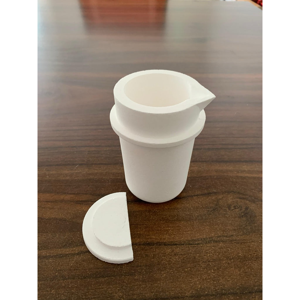 High Purity Quartz Casting Crucible 1 Kg – Fused Silica 1800 °C