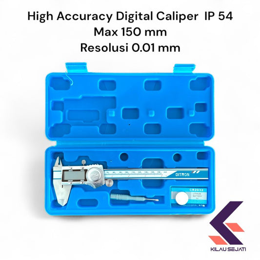 High Accuracy Digital Caliper Proteksi IP 54 Max 150 mm Resolusi 0.01 mm