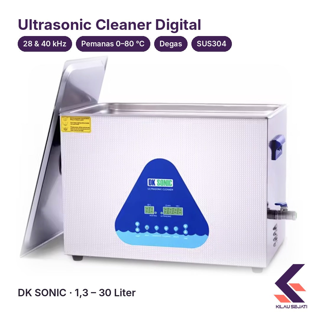 Ultrasonic Cleaner DK Sonic 3,2 Liter Dual Frequency + Pemanas
