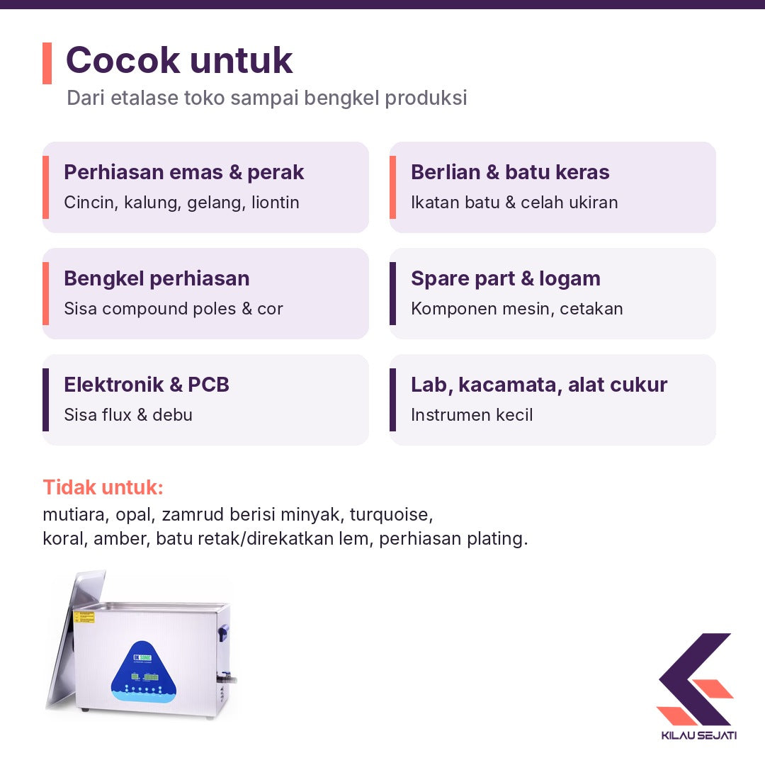 Ultrasonic Cleaner DK Sonic 3,2 Liter Dual Frequency + Pemanas
