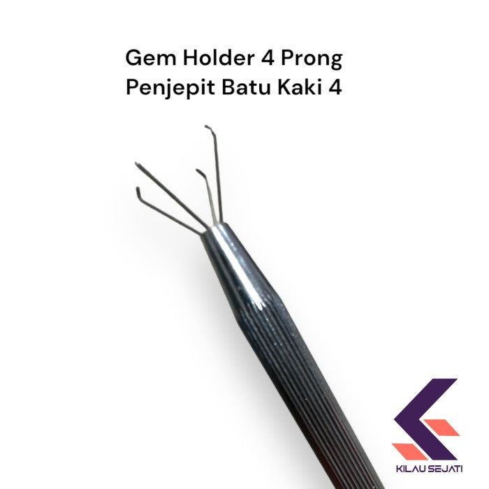 Gem Hokder 4 Prong Jepitan Batu Mulia dan Berlian 4 Kaki