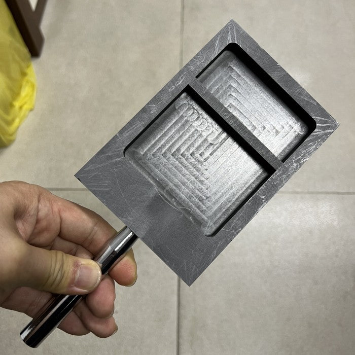 Cetakan Ingot Emas Grafit Heavy Duty Lebar 1,5 kg