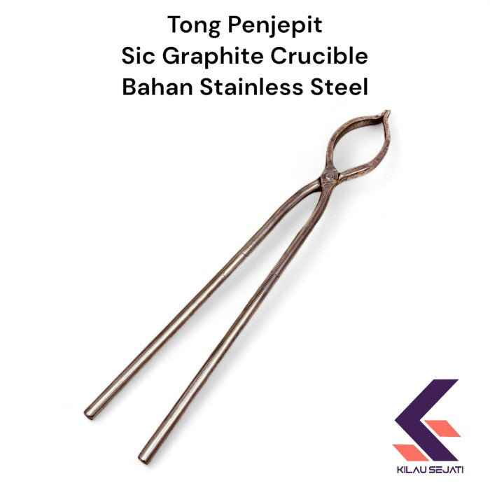 Tang Penjepit Kowi SiC Graphite Stainless Steel / Crucible Tong