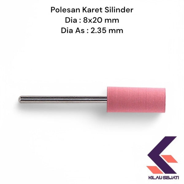 Silicone Point Silinder 8 x 20 mm / Polesan Karet Perhiasan