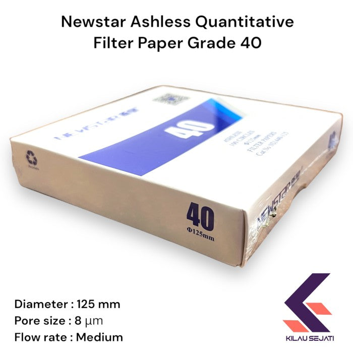 Newstar Grade 40 Ashless Filter Paper Equivalent Whatman Grade 40