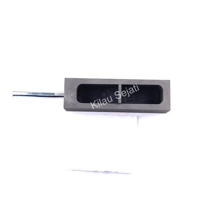 Cetakan Ingot Emas Grafit 3 kg dengan Handle Besi