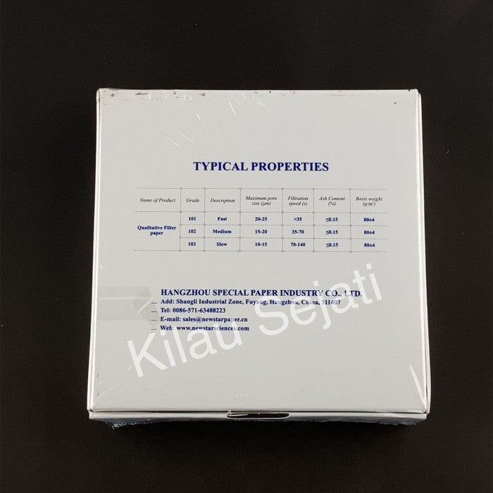 Kertas Saring Newstar 102 Medium Speed 125 mm Isi 100