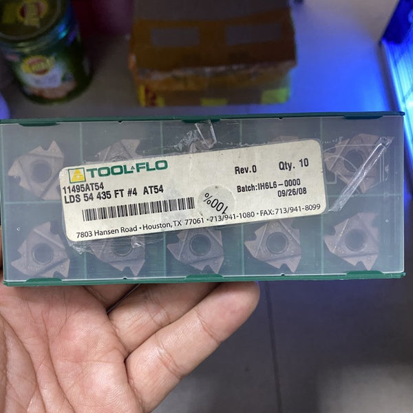 Toolflo LDS 54 435 FT #4 AT54 equivalent to Valenite TNEGX 54F V2534