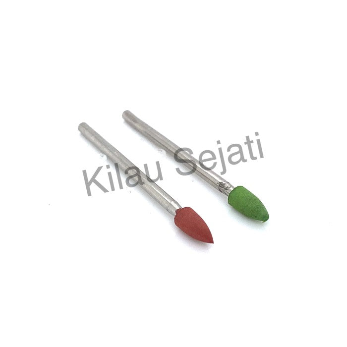 Silicone polishing bullet red / Polesan silicone peluru kecil