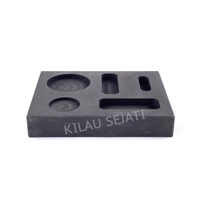 Cetakan Ingot Emas Grafit 5 Lubang High Purity