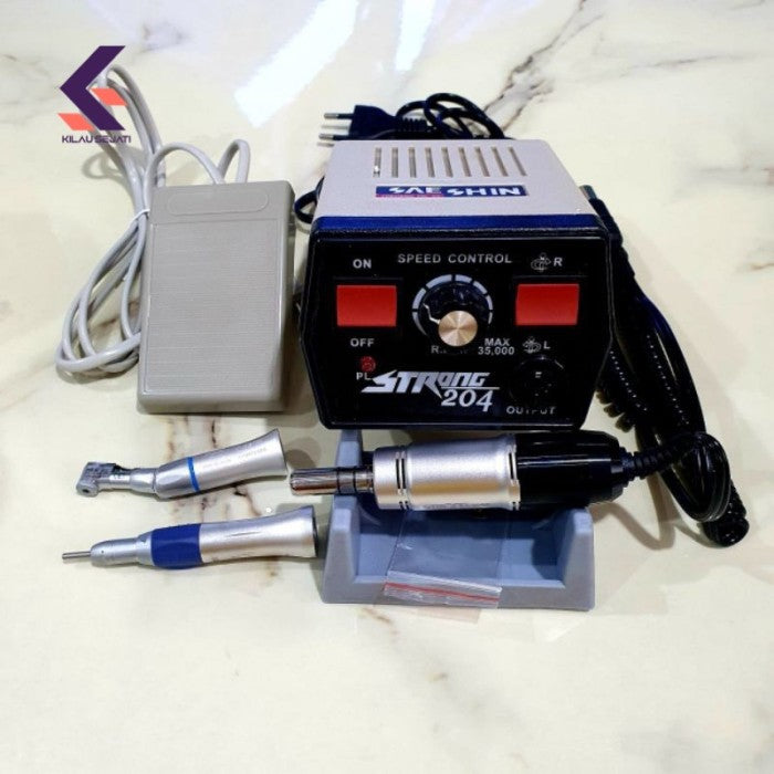 Mikromotor Dental Strong 204 + 108E untuk Laboratorium Gigi