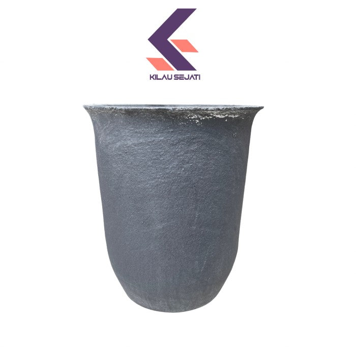 Isostatic SiC Graphite Crucible Tungku Lebur Tembaga Kuningan 30 kg