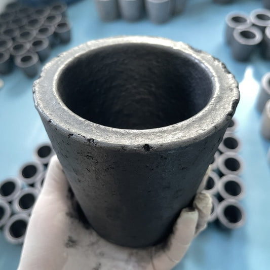 Silicon Carbide Grafit Crucible Tungku Peleburan Kuningan Tembaga 4 Kg