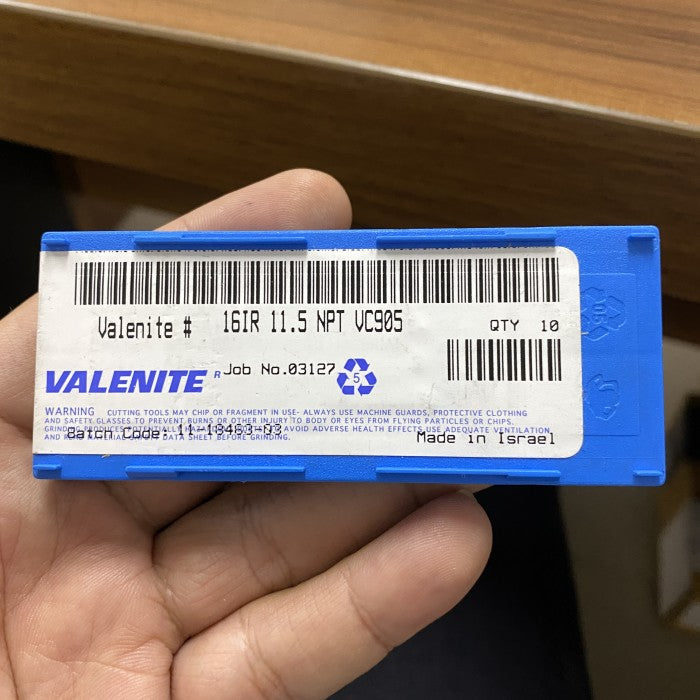 Valenite 16IR 11.5 NPT VC905 per pcs