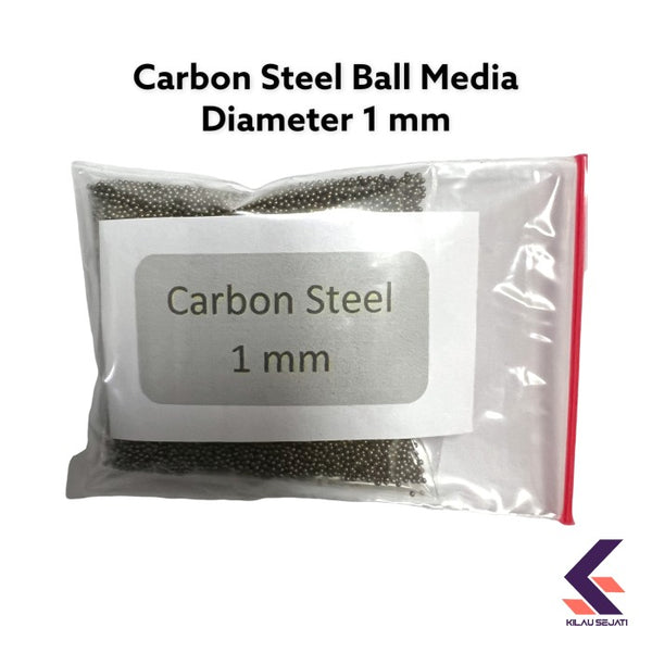 Media Tumbler Bola Carbon Steel 1 mm Isi 100 gr