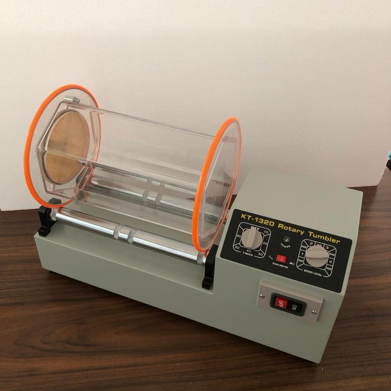 Mesin Molen Poles Perhiasan KT 1320 | Rotary Tumbler 1 Barrel Kapasitas 11kg | Auto-Reverse & 4 Speed