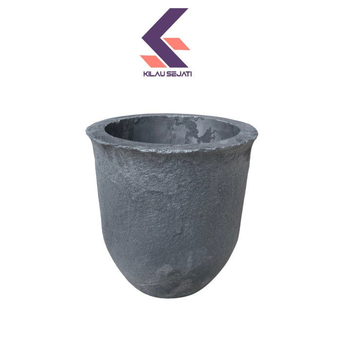 Isostatic SiC Graphite Crucible Tungku Lebur Tembaga Kuningan 20 kg