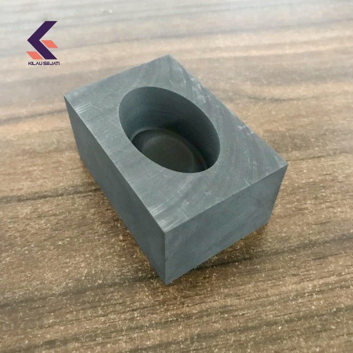 Cetakan Ingot Emas Grafit Model Yuanbao / Uang Tael