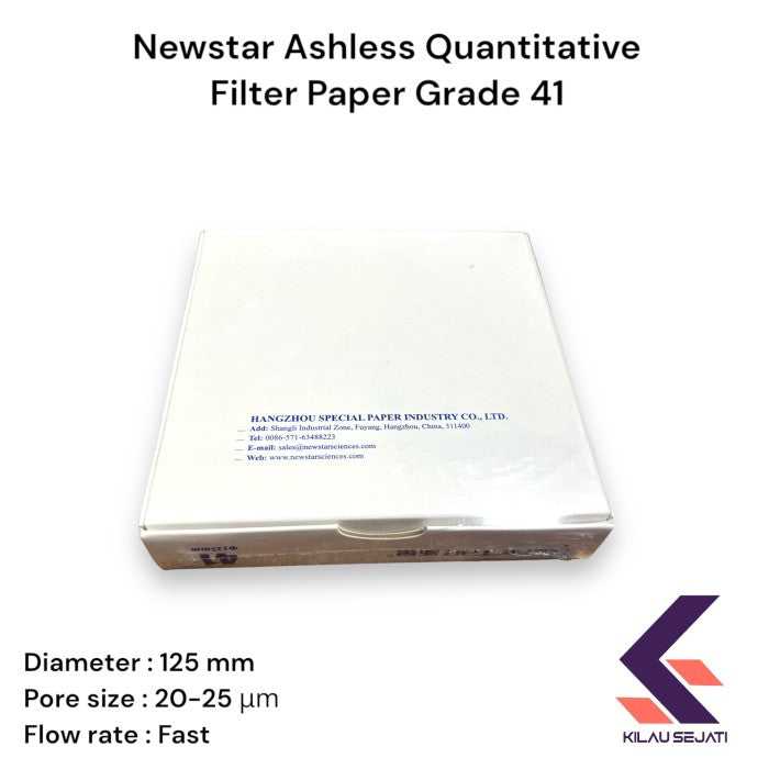 Newstar Grade 41 Ashless Filter Paper Equivalent Whatman Grade 41