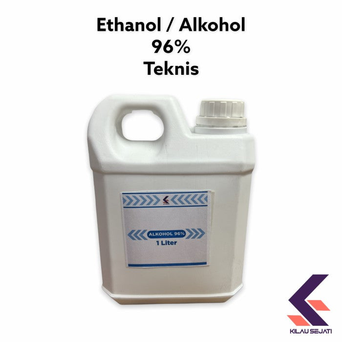 Alkohol 96 % atau ethanol 96 % untuk bahan antiseptik dan solvent 1lt