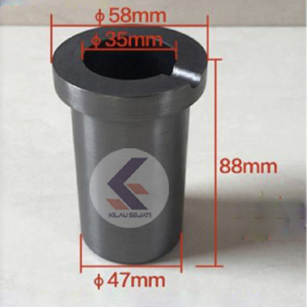 Kowi Grafit Lebur Emas 1 kg High Purity / Graphite Crucible