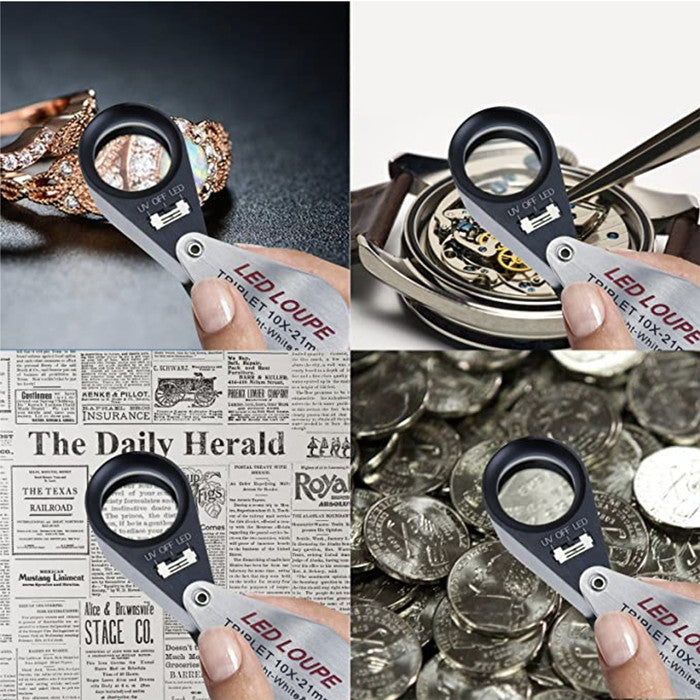 Loupe Berlian 10x 21 mm Triplet Optical Glass (Setara Hastings)