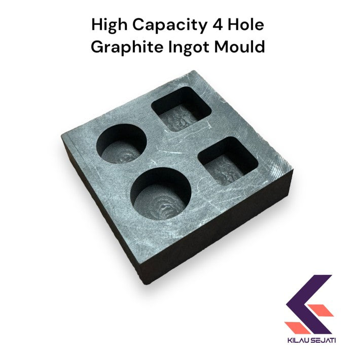 Cetakan Graphite 4 Lubang High Capacity Graphite Ingot Mould 4 Hole