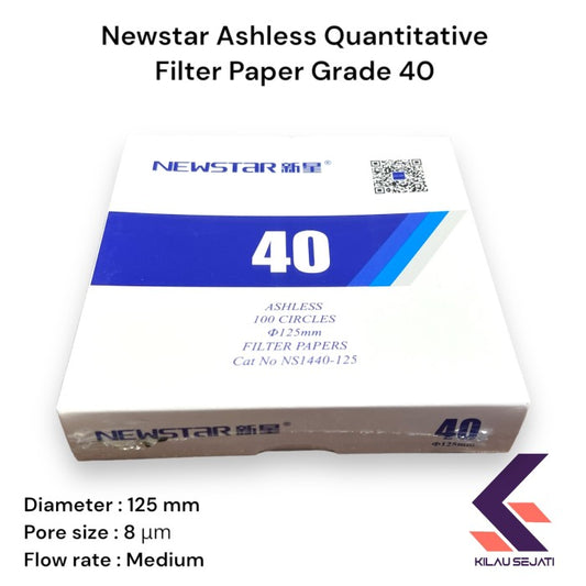 Newstar Grade 40 Ashless Filter Paper Equivalent Whatman Grade 40