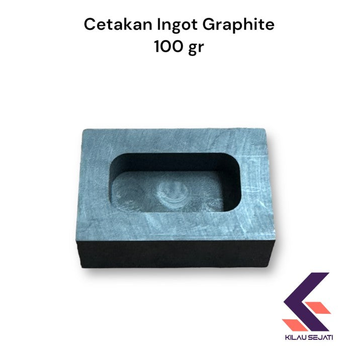 Cetakan Ingot Emas Grafit 100 gr New Size / Singen Grafit